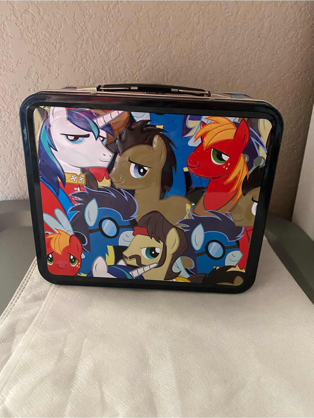 Rare My Little Pony 2014 Tin Lunchbox Stallions Bronies Loungefly Hasbro